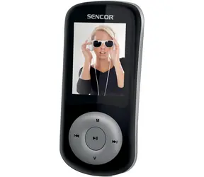 Sencor SFP 5870BS schwarz / MP3- & MP4-Player / 1,8" TFT / 8GB / MicroSD