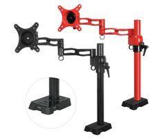ARCTIC Z1 rot / Monitorarm / 13-27" / VESA 75 + 100 / Höhe 113-413mm / USB-Hub