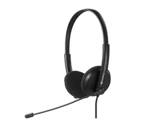 Sandberg PC USB-C Office Headset schwarz / Kopfhörer mit Mikrofon / USB-C / 2 m
