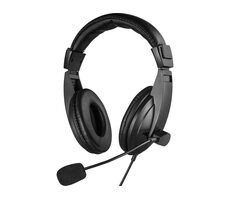 Sandberg Saver Mini Jack Large schwarz / Kopfhörer mit Mikrofon / Lautstärkeregler / 3,5-mm-Klinke / 2,5 m