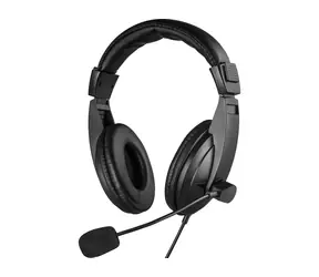 Sandberg Saver Mini Jack Large schwarz / Kopfhörer mit Mikrofon / Lautstärkeregler / 3,5-mm-Klinke / 2,5 m