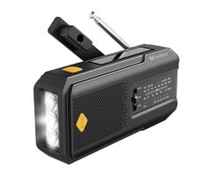 Sandberg Surviovor All-in-1 schwarz / FM/AM-Radio mit Zusatzfunktionen / 2000 mAh 