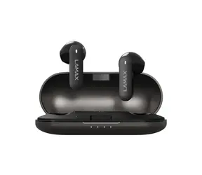 Lamax SteelTones1 schwarz / Kabellose Kopfhörer / Mikrofon / Bluetooth 5.3 / Akkulaufzeit bis zu 24 h