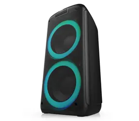 Niceboy PARTY Boss 2 schwarz / Partylautsprecher / 200 W / 3,5 mm Klinke / USB / microSD / BT 5.0