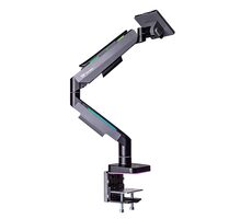 Thermaltake Single RGB Gaming Monitor Arm schwarz / Monitorarm / 17-49" / Tragkraft 20kg