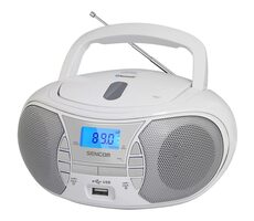 Sencor SPT 2700 WH weiß / Radio / UKW / Bluetooth / CD / USB / AUX