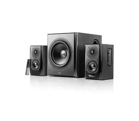 Ausgepackt - Edifier S351DB schwarz / 2.1 / Lautsprecher / 150W RMS / Bluetooth / 3,5 mm Klinke / opt. eingeben / entpacken