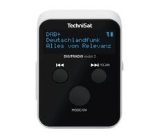 TechniSat DIGITRADIO mobile 2 Taschenradio schwarz-weiß