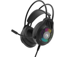 Marvo H8326 schwarz / Kopfhörer mit Mikrofon / 3,5-mm-Klinke / Hintergrundbeleuchtung / Kabel 1,8 m