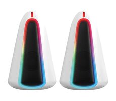 Marvo MONKA SG-500 weiß / Lautsprecher / 2.0 / 2x3W / Hintergrundbeleuchtung / 3,5-mm-Klinke