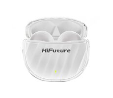 HiFuture FlyBuds 3 Weiß / Kabellose Kopfhörer / Mikrofon / ENC / IPX5 / Bluetooth 5.3 