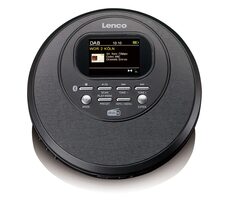 LENCO CD-500BK schwarz / Tragbarer CD-Player / MP3 / DAB+ / UKW / 3,5 mm