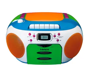 LENCO SCD971 / UKW-Radio / CD- und Kassettenspieler / 2x2W / 3,5-mm-Buchse
