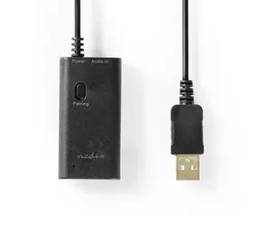Nedis Bluetooth Sender und Empfänger schwarz / Eingangsanschluss: 1x 3,5 mm / AptX Niedrige Latenz / AptX / SBC / Bis zu 2 Geräte 