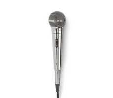 Nedis Kabelmikrofon Silber / Niere / Dynamisch / 5,00 m / 80 Hz - 13 kHz / 600 Ohm / -72 dB / Ein-/Ausschalter / Metall 