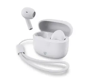 Nedis HPBT2400WT weiß / Kabellose Kopfhörer mit Mikrofon / Bluetooth / bis zu 16 Stunden 