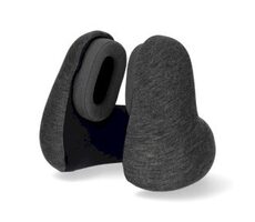 Nedis TRBT2400BK Over-Ear Grau / Kabellose Kopfhörer + Reisekissen / Bluetooth / Bis zu 11 Std. 