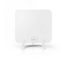 Nedis Zimmerantenne weiß / Aktiv / FM / UHF / VHF / Empfangsbereich: 0-25 km / LTE700 / Verstärkung: 30 dB / ABS
