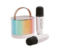Maxlife MXKS-200 / Karaoke-Set / 5W / Bluetooth 5.0 / Klinke 3,5mm / RGB / weiß
