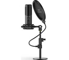 PREYON Buzzard Scream schwarz / Tischmikrofon mit Galgen / Niere / RGB / USB-C