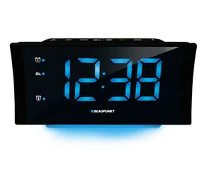Blaupunkt CR80USB schwarz / Radiowecker / LED-Display / USB-Aufladung / dimmbares Display / 20 gespeicherte Sender 