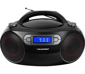 Blaupunkt BB18BK schwarz / Radio-Kassettenspieler / FM/CD/MP3/USB/AUX / Wecker / 2x 2W RMS