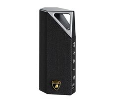 BUGANI Brief BS12305 Lamborghini schwarz & silber / tragbarer Lautsprecher / 28W / IPX7 / Bluetooth 5.4