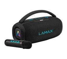 Lamax PartyGo1 mini schwarz / Bluetooth-Lautsprecher / 30W / 2400mAh / BT 5.3 / AUX / microSD / USB / IPX5