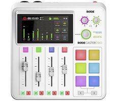 Rode RodeCaster Duo weiß / Digitalmixer / 3,5 mm / XLR / USB-C / Bluetooth / microSD