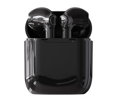 Denver TWE-39 schwarz / Kabellose Kopfhörer mit Mikrofon / Bluetooth 5.0 / bis zu 4,5 Stunden / Ladeetui