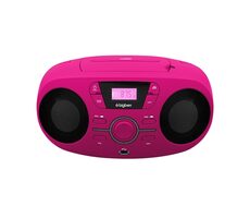 BigBen CD61RUSB pink / Tragbarer CD-Player / MP3 / FM / 6 x LR14 