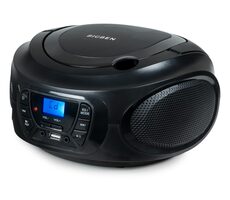 BigBen CD62NUSBBT schwarz / Tragbarer CD-Player / MP3 / FM / BT / 4X LR14 