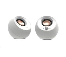 Ausgepackt - Creative Pebble V3 weiß / Lautsprecher / 2.0 / USB / Bluetooth / 3,5mm Klinke / 8W / unverpackt