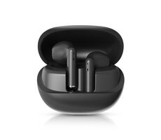 Niceboy Beans 4 schwarz / Kabellose Kopfhörer mit Mikrofon / Bluetooth 5.4 / IPX4 / Ladeetui 
