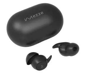 Intezze DREAM schwarz / Kabellose Kopfhörer / Mikrofon / ANC / Bluetooth 5.3 / IPX5 / Ladeetui