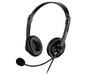 Genius Headset HS-230U schwarz / Kopfhörer / Mikrofon / USB-C / 2,4 m