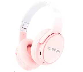 Canyon CNS-CBTHS4P pink / kabellose Kopfhörer / Mikrofon / BT 5.3 / USB-C / 500 mAh 