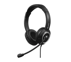 Sandberg Chat Headset schwarz / Kopfhörer mit Mikrofon / USB-C / 1,8m