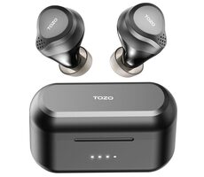 TOZO NC7 PRO schwarz / Kabelloser Kopfhörer / Mikrofon / BT 5.3 / ANC / IPX6