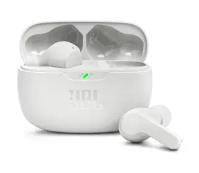 Brandneu - JBL Wave Beam weiß / Kabellose Kopfhörer / Mikrofon / BT 5.2 / IPX2 / brandneu