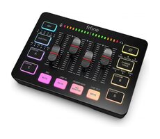 FIFINE SC3 Audiomixer RGB schwarz / Mischpult / 18 Effekte / XLR / 2x 3,5mm Klinke