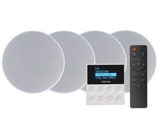 Fonestar KS-WALL-4 / 4 Einbaulautsprecher mit Wandplayer / Bluetooth 5.0 / 2x 15W & 2x 25W 