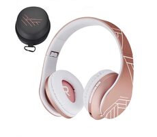 PowerLocus P2 Kids Rosegold / Kabellose Kinderkopfhörer mit Mikrofon / Bluetooth 5.3