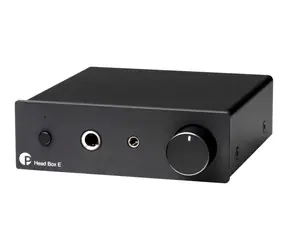 Pro-Ject Head Box E schwarz / Kopfhörerverstärker mit 6,3 mm und 3,5 mm Anschlüssen