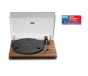 Pro-Ject E1.2 + Pick It MM E - Walnuss / Plattenspieler / Gurt / Cinch-Kabel 1,23 m
