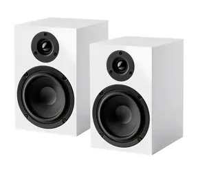 Pro-Ject Speaker Box 5 E Hochglanz weiß / 2-Wege Regallautsprecher / 2x 35W / passiv