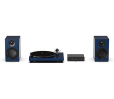 Pro-Ject Colorful Audio System E Satin Blue / All-in-One-HiFi-System mit Plattenspieler 