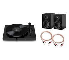 Pro-Ject JukeBox E1 HiFi-Set Piano / Stereo-Audio-Komplettsystem mit Plattenspieler