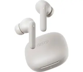 QCY Buds T43 weiß / Kabellose Kopfhörer / TWS / ANC / Mikrofon / Bluetooth 5.3 / IPX4 / mit Ladebox