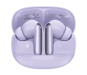 QCY MeloBuds HT12 lila / Kabellose Kopfhörer mit Mikrofon / TWS / ANC / Bluetooth 5.4 / IPX4 / Ladebox